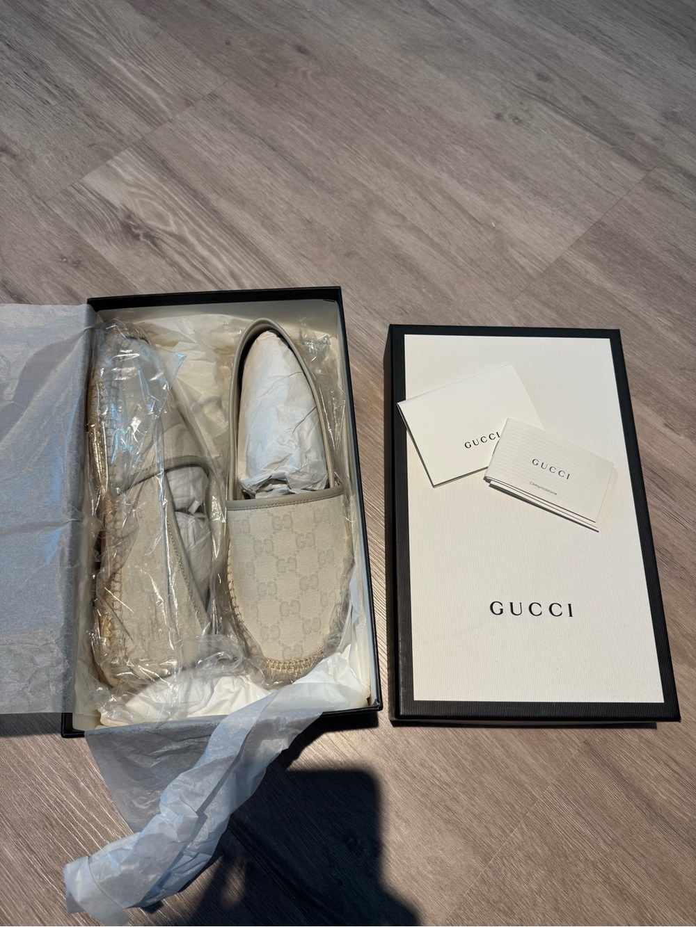 Gucci Women's Beige GG Canvas Espadrilles
